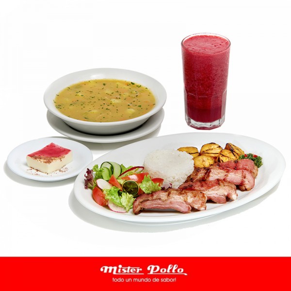 ALMUERZO CON COSTILLA AHUMADA