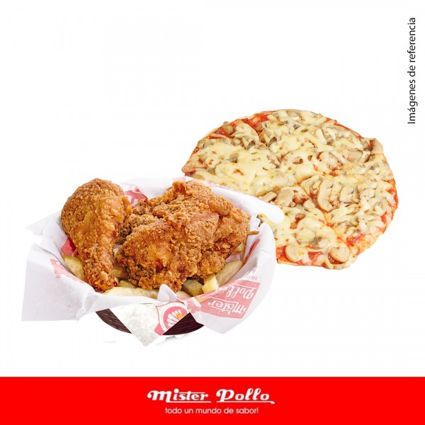 COMBO AMIGO - PIZZA POLLO